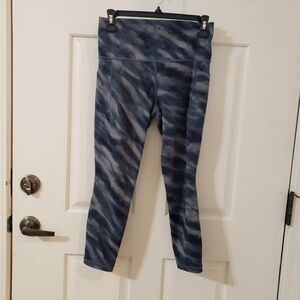 Athleta Blue Tie-Dye Leggings